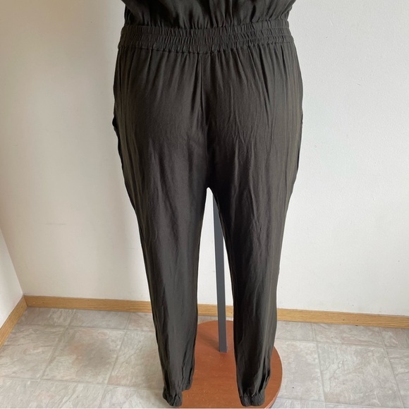 Azure Skies Tabata Strapless Jumpsuit Playsuit Romper Olive Green Size Medium - Picture 7 of 12